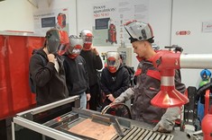 Wizyta studentów Wydziału Budowy Maszyn i Lotnictwa w firmie Fronius Polska